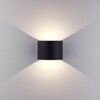 Миниатюра фото уличный настенный светодиодный светильник elektrostandard 1518 techno led blade черный a038828 | 220svet.ru