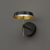 Миниатюра фото настенный светильник delight collection mb18001061-1a  black/gold | 220svet.ru