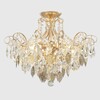 Миниатюра фото потолочная люстра crystal lux esmiralda pl6 gold | 220svet.ru