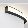 Миниатюра фото радиусный профиль внешний к светодиодной ленте maytoni led strip alm-3535r-b-ex-90°-1.5m | 220svet.ru