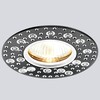 Миниатюра фото встраиваемый светильник ambrella light classic a801 bk/al | 220svet.ru