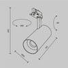 Миниатюра фото трековый трехфазный светильник maytoni focus led trinity tr197-3-40wcct-m-w | 220svet.ru