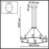 Миниатюра фото подвесная люстра odeon light defance 7143/70l черный | 220svet.ru