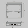 Миниатюра фото беспроводная панель управления maytoni zigbee drc035-z-8-w | 220svet.ru