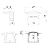 Миниатюра фото заглушка deko-light end cap f-et-02-12 set 2 pcs 978640 | 220svet.ru