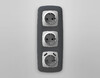 Миниатюра фото лицевая панель для розетки с заземлением со шторками 2usb a+a ambrella volt quant omega op4090 | 220svet.ru