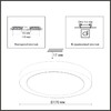 Миниатюра фото светильник потолочный с датчиком движения sonex nebula white 7790/12l белый | 220svet.ru