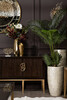 Миниатюра фото веточка эвкалипта с цветами листья зеленые garda decor 9f28558-gr | 220svet.ru