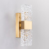 Миниатюра фото бра светодиодная 88068w gold/clear delight collection | 220svet.ru