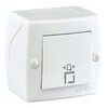 Миниатюра фото кнопка звонка mono electric octans ip20 белый 104-010101-107 | 220svet.ru