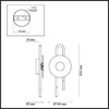 Миниатюра фото бра светодиодная odeon light modern5407/6wl черный | 220svet.ru