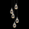 Миниатюра фото подвесной светодиодный светильник delight collection md24001004-5a chrome/clear | 220svet.ru