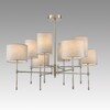 Миниатюра фото потолочная люстра на штанге lumion latti 8262/8c никель | 220svet.ru