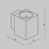 Миниатюра фото уличный настенный светильник maytoni block o507wl-l5w3k | 220svet.ru