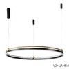 Миниатюра фото подвесной светодиодный светильник crystal lux fernando sp88w led black/gold | 220svet.ru