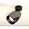 Миниатюра фото комплект накладного светильника ambrella light xm1123001 dch/sbk/pbk черный хром/черный песок/черный полированный (a2210, c1123, n7031) | 220svet.ru