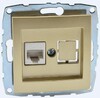 Миниатюра фото розетка компьютерная rj45 mono electric 6 кат титан 500-002205-125 | 220svet.ru