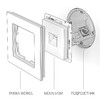 Миниатюра фото розетка ethernet rj-45 werkel черные матовый w1181008 | 220svet.ru