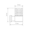 Миниатюра фото уличный настенный светильник elektrostandard techno a032623 | 220svet.ru