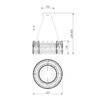 Миниатюра фото подвесной светодиодный светильник bogates 90370/1 strotskis | 220svet.ru