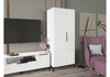 Миниатюра фото шкаф двухстворчатый woodville иадама белый глянец 619901 | 220svet.ru