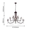 Миниатюра фото подвесная люстра f-promo plini 2590-20p | 220svet.ru