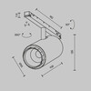 Миниатюра фото трековый низковольтный светильник maytoni focus zoom exility x tr244-4-12wtw-dd2-b | 220svet.ru