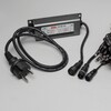Миниатюра фото комплект 3 разноцветных нити по 20м, 600 led, провод черный каучук 2,3мм, ip54 ltc eco600-1-1m | 220svet.ru