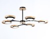 Миниатюра фото потолочная светодиодная люстра ambrella light comfort linetech fl51619 | 220svet.ru