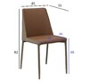 Миниатюра фото стул обеденный экокожа терракота/бежевый garda decor 163yh-06995 | 220svet.ru