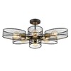 Миниатюра фото потолочная люстра на штанге lumion vivana 8153/6c черный | 220svet.ru