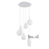 Миниатюра фото подвесная люстра ideal lux soft sp6 bianco | 220svet.ru