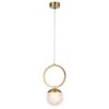 Миниатюра фото подвесной светильник crystal lux carolina sp1 v1 brass | 220svet.ru