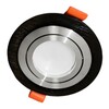 Миниатюра фото встраиваемый светильник lumina deco duka ldc 8062-d90 bk+sl | 220svet.ru