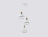 Миниатюра фото подвесной светильник ambrella light traditional loft tr8503/3 wh/cp | 220svet.ru
