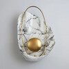 Миниатюра фото настенный светильник pearl white | 220svet.ru