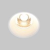 Миниатюра фото встраиваемый светодиодный светильник maytoni round dl058-7w3k-trs-w | 220svet.ru