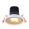 Миниатюра фото встраиваемый светодиодный светильник crystal lux clt 005c98 wh-go 4000k | 220svet.ru