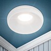 Миниатюра фото светильник встраиваемый декоративный эра dk100 wh под лампу mr16 gu5.3 белый б0055588 | 220svet.ru