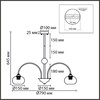 Миниатюра фото потолочная люстра на штанге lumion larina 8323/8c латунь/коричневый | 220svet.ru