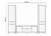 Миниатюра фото готовая гостиная комплектация 9 woodville иадама кашемир / кашемир 620704 | 220svet.ru