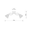 Миниатюра фото потолочная люстра arte lamp lily a4366pl-5bk | 220svet.ru