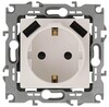 Миниатюра фото розетка эра elegance 2p e со шторками 16a 250v 2xusb 14-4109-02 б0047868 | 220svet.ru