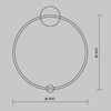 Миниатюра фото настенный светильник maytoni halo mod005wl-l22bsk1 | 220svet.ru