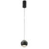 Миниатюра фото подвесной светодиодный светильник crystal lux caro sp led black | 220svet.ru