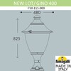 Миниатюра фото ландшафтный фонарь fumagalli new lot/gino f50.115.000.axe27 | 220svet.ru
