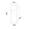 Миниатюра фото уличный настенный светильник elektrostandard 35001/d черный a061043 | 220svet.ru