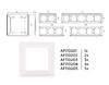 Миниатюра фото рамка 2-постовая ambrella volt alfa line af110202 | 220svet.ru