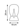 Миниатюра фото настольная лампа диммируемая 10w 3000k lightstar uovo iii 807907 | 220svet.ru