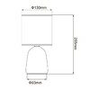 Миниатюра фото настольная лампа uniel uml-b305 e14 black ul-00012420 | 220svet.ru